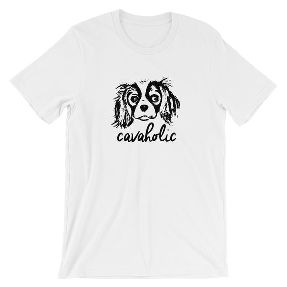 cavaholic | unisex cavalier king charles spaniel t-shirt
