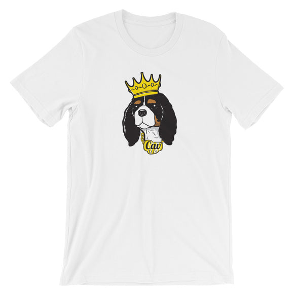 tri king | unisex cavalier king charles spaniel t-shirt