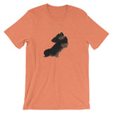 black & tan cavicorn | unisex cavalier king charles spaniel t-shirt