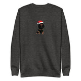 black & tan christmas cav | unisex fleece pullover