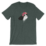 flower crown cav | unisex cavalier king charles spaniel t-shirt