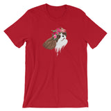 blenheim flower crown cav | unisex cavalier king charles spaniel t-shirt