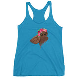 ruby flower crown | women's tank