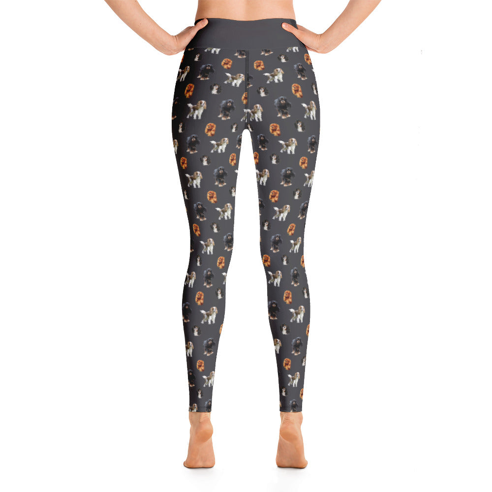 charcoal cav party  full length yoga pants – CavLife