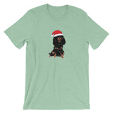 black & tan christmas cav | unisex cavalier king charles spaniel t-shirt