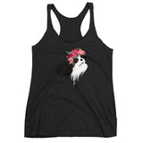 tri flower crown | women's tank