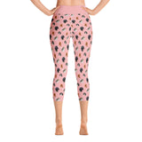 pink cav party | capri yoga pants