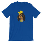 black & tan king | unisex cavalier king charles spaniel t-shirt