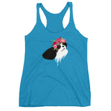 tri flower crown | women's tank