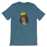 black & tan king | unisex cavalier king charles spaniel t-shirt