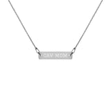 custom engraved bar chain necklace | gold, rose gold, silver