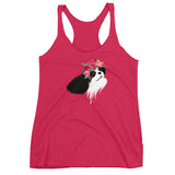 tri flower crown | women's tank