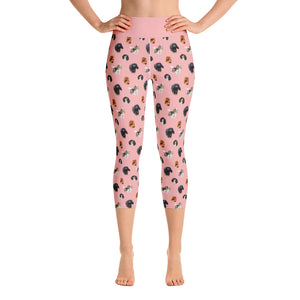 pink cav party | capri yoga pants