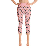 pink cav party | capri yoga pants