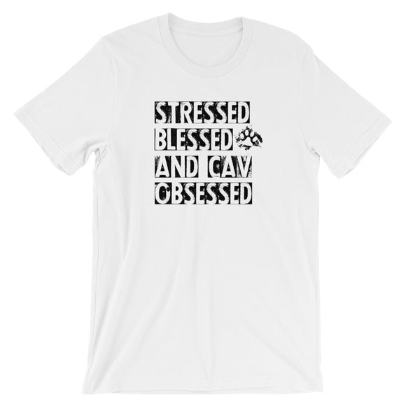 cav-obsessed | unisex cavalier king charles spaniel t-shirt
