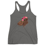 ruby flower crown | women's tank