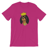 black & tan king | unisex cavalier king charles spaniel t-shirt