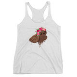 ruby flower crown | women's tank