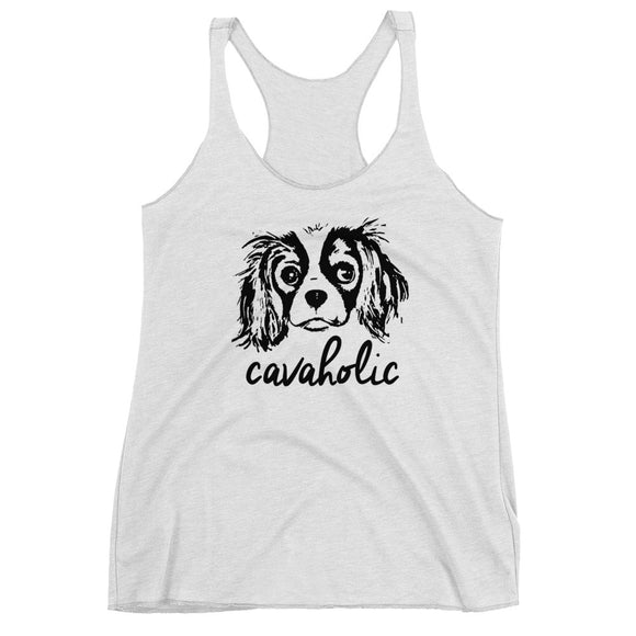 cavaholic | women's cavalier king charles spaniel tank top