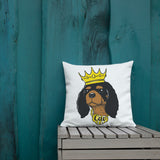 black & tan king | pillow