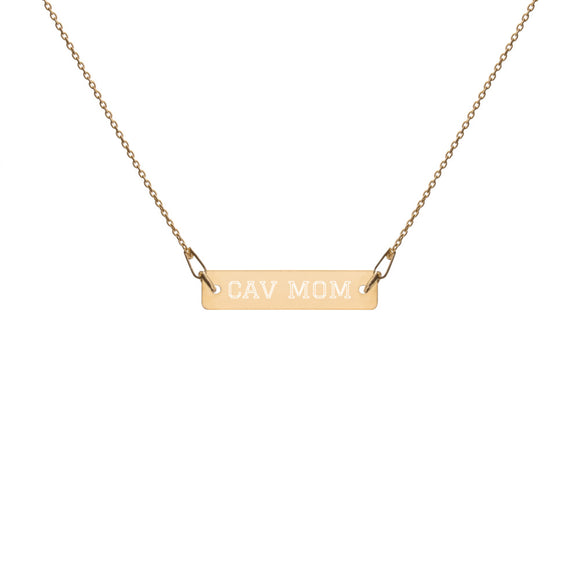 custom engraved bar chain necklace | gold, rose gold, silver