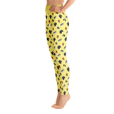 yellow cav party | full length yoga pants