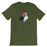flower crown cav | unisex cavalier king charles spaniel t-shirt