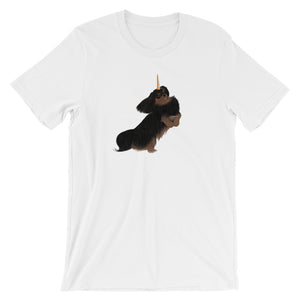 black & tan cavicorn | unisex cavalier king charles spaniel t-shirt