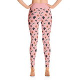 pink cav party | full length yoga pants