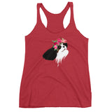 tri flower crown | women's tank