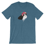 flower crown cav | unisex cavalier king charles spaniel t-shirt
