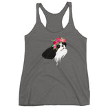 tri flower crown | women's tank