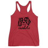 cavaholic | women's cavalier king charles spaniel tank top