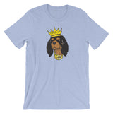 black & tan king | unisex cavalier king charles spaniel t-shirt