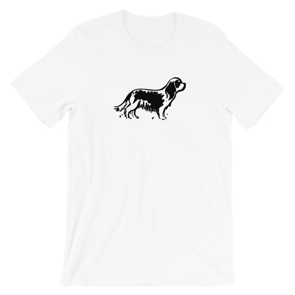 pen and ink cav | unisex cavalier king charles spaniel t-shirt