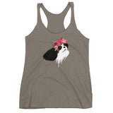 tri flower crown | women's tank