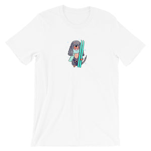 black & tan ski bum | unisex cavalier king charles spaniel t-shirt