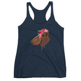 ruby flower crown | women's tank