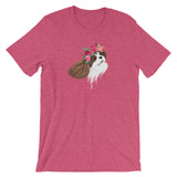 blenheim flower crown cav | unisex cavalier king charles spaniel t-shirt