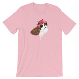 blenheim flower crown cav | unisex cavalier king charles spaniel t-shirt