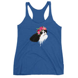 tri flower crown | women's tank