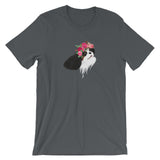 flower crown cav | unisex cavalier king charles spaniel t-shirt