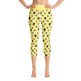yellow cav party | capri yoga pants