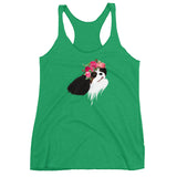 tri flower crown | women's tank