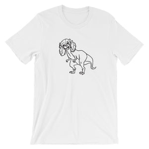 cavasaurus | unisex cavalier king charles spaniel t-shirt