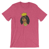 black & tan king | unisex cavalier king charles spaniel t-shirt