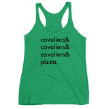 cavaliers & pizza | women's tank
