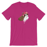 blenheim flower crown cav | unisex cavalier king charles spaniel t-shirt