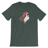 blenheim flower crown cav | unisex cavalier king charles spaniel t-shirt