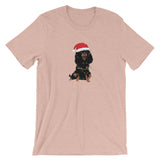 black & tan christmas cav | unisex cavalier king charles spaniel t-shirt